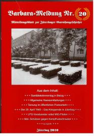 Barbara-Meldung Nr. 20. Mitteilungsblatt zur Jüterboger Garnisongeschichte.