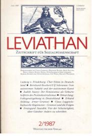 Leviathan.Zeitschrift für Sozialwissenschaft - Jahrgang 15- Heft 2 (1987)