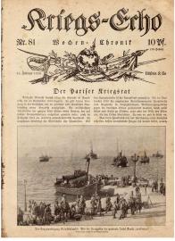 Kriegs-Echo. Wochen-Chronik. Nr. 81 (25. Febr. 1916) bis Nr. 96 (9. Jun. 1916)