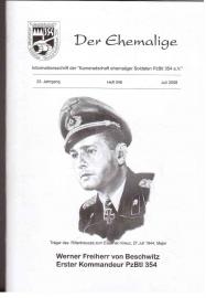 Der Ehemalige : Informationsschrift der Kameradschaft ehemaliger Soldaten PzBlt 354 e.V., 23. Jahrgang, Heft 046, Juli 2008