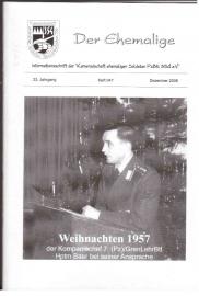 Der Ehemalige : Informationsschrift der Kameradschaft ehemaliger Soldaten PzBlt 354 e.V., 23. Jahrgang, Heft 047, Dezember 2008