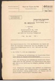 1. Änderung zur Dienstvorschrift Nr. 10 (1980) des Ministers des Innern und Chefs der Deutschen Volkspolizei vom 22. Juli 1981