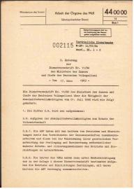 2. Änderung zur Dienstvorschrift Nr. 11 (1980) des Ministers des Innern und Chefs der Deutschen Volkspolizei vom 17. März 1983