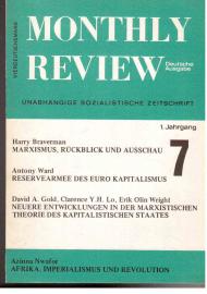 Monthly Review. Unabhängige sozialistische Zeitschrift. Deutsche Ausgabe. 1. Jahrgang, Heft 7