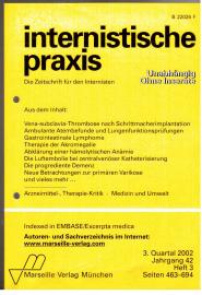 Internistische Praxis. Die Zeitschrift für den Internisten, Jahrgang 42, Heft 3, 3. Quartal 2002