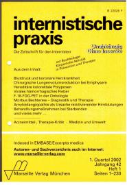 Internistische Praxis. Die Zeitschrift für den Internisten, Jahrgang 42, Heft 1, 1. Quartal 2002