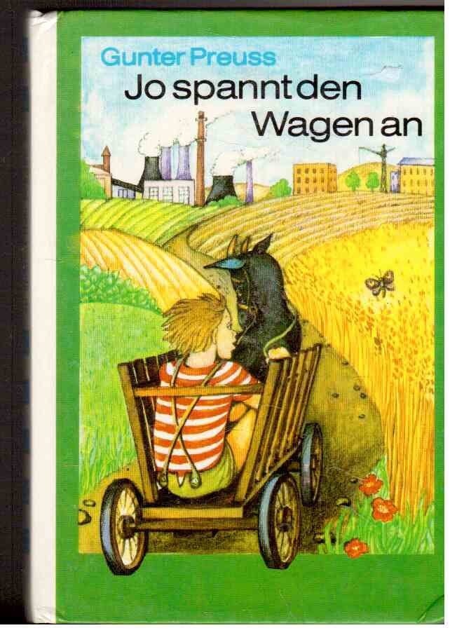 Jo spannt den Wagen an