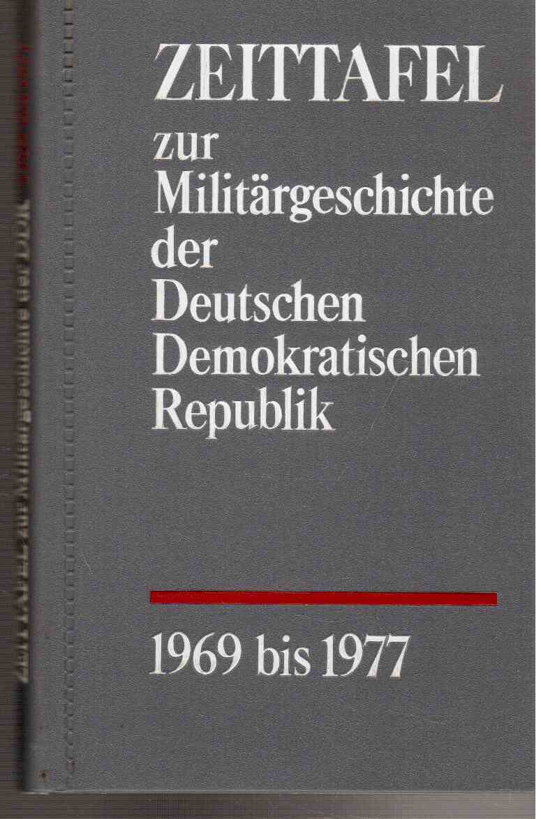 Zeittafel zur Militärgeschichte der Deutschen Demokratischen Republik, 1969 bis 1977