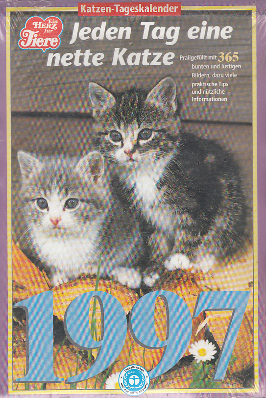 Katzen Tageskalender 1997 : Jeden Tage eine nette Katze