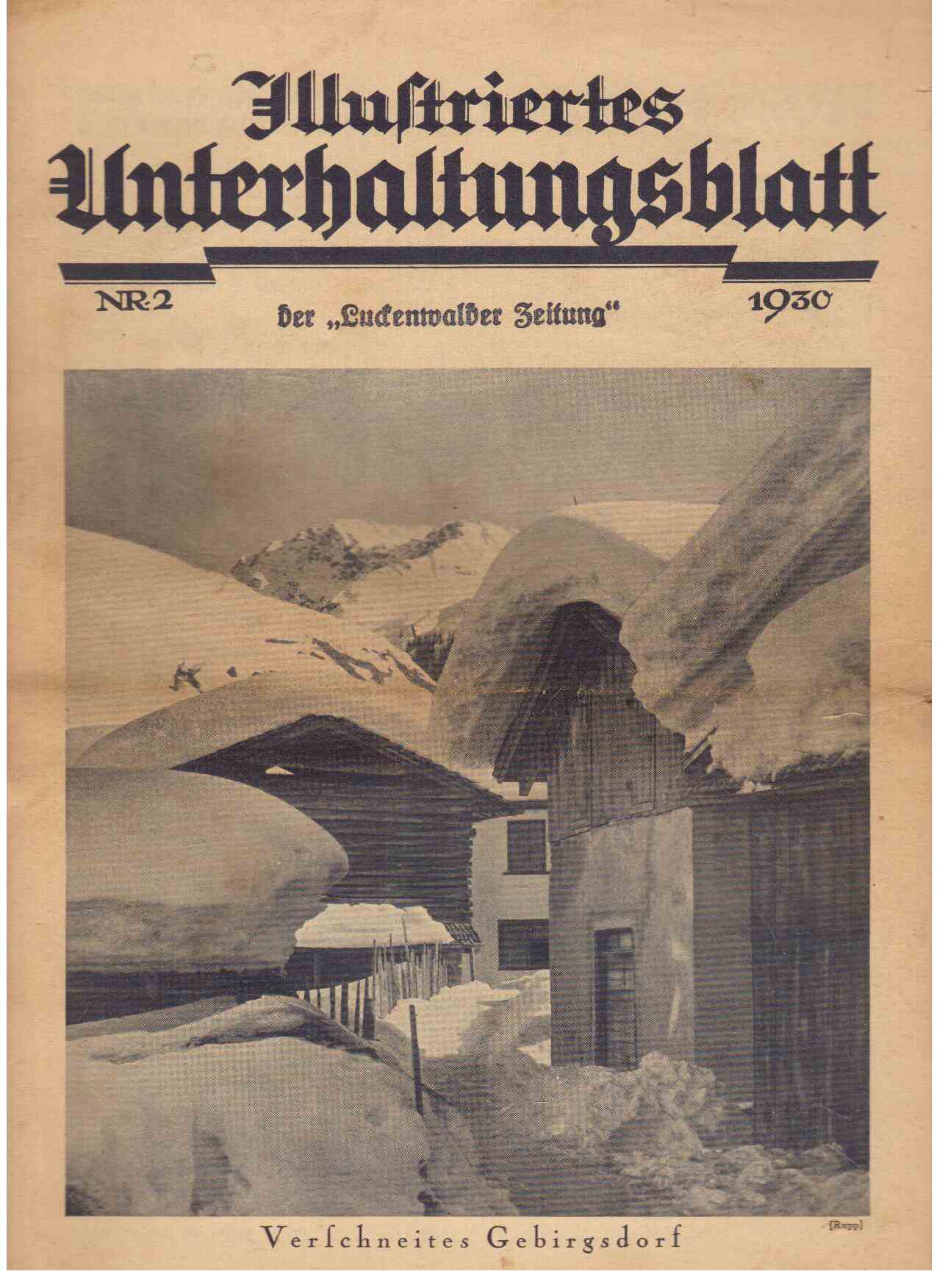 Illustriertes Unterhaltungsblatt der Luckenwalder Zeitung 1930