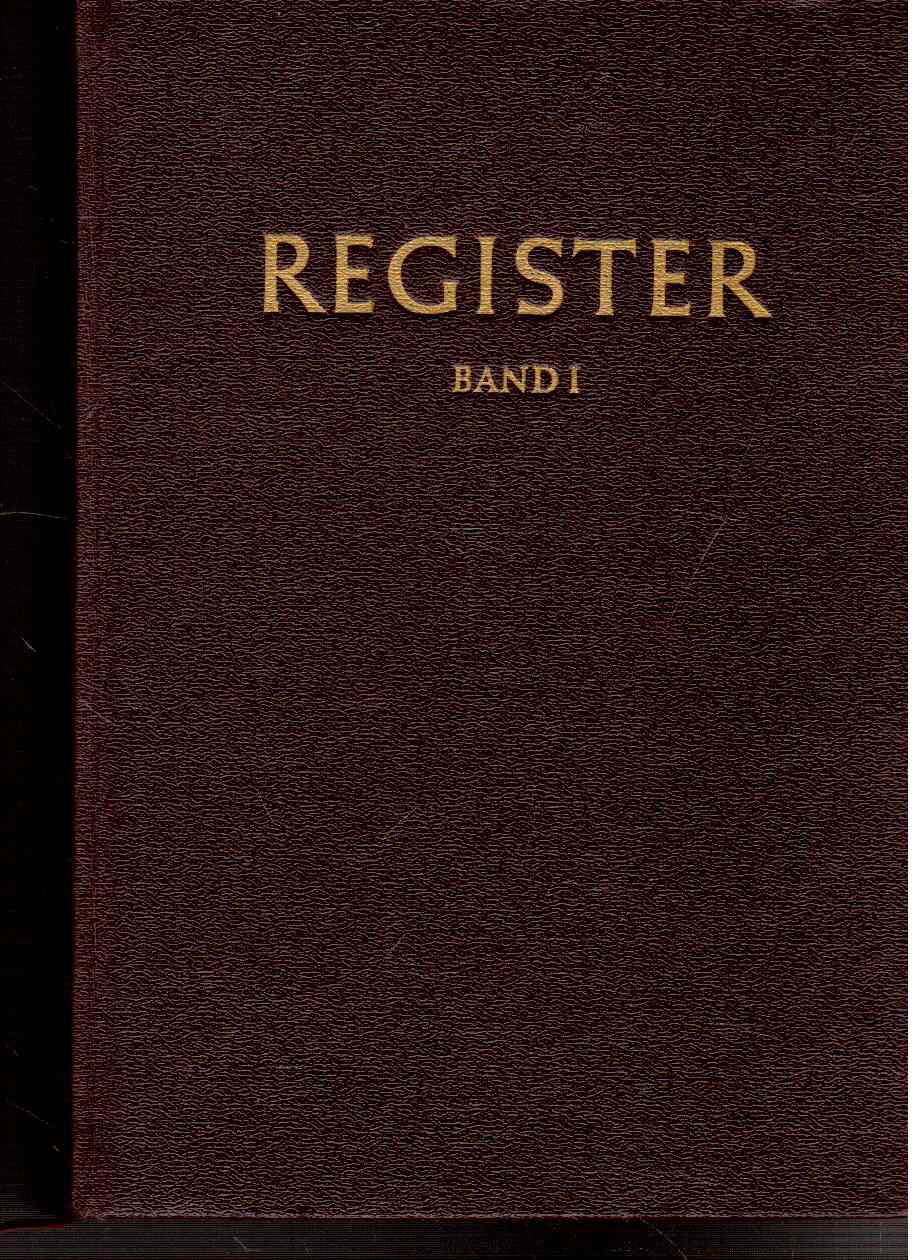 Register Band I zu W. I. Lenin Werke: Sachregister