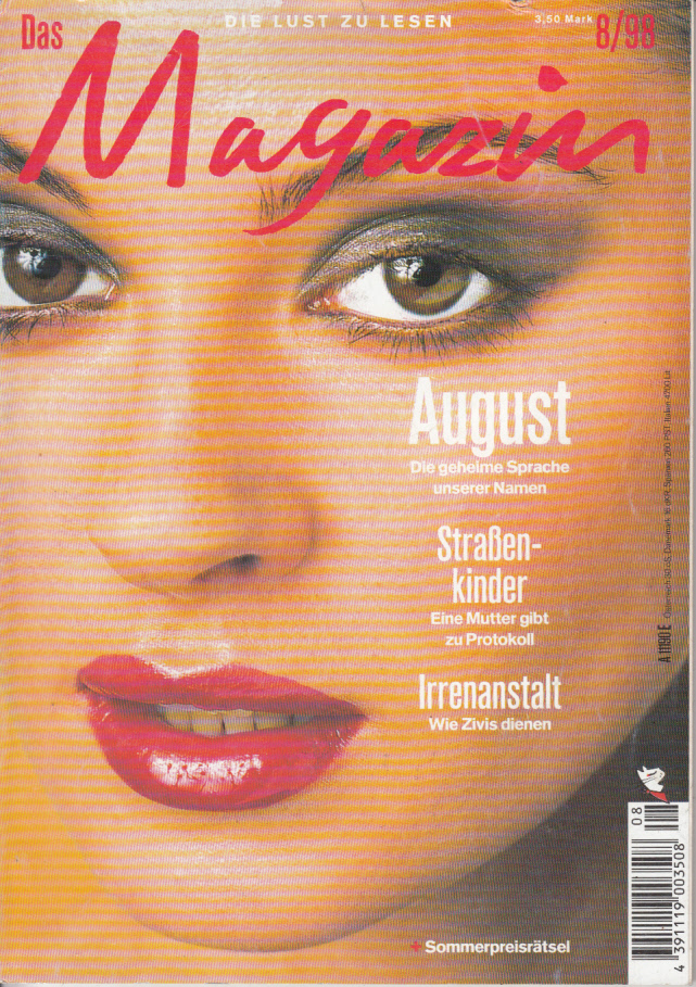 Das Magazin : Die Lust zu lesen, Heft 8(1998)