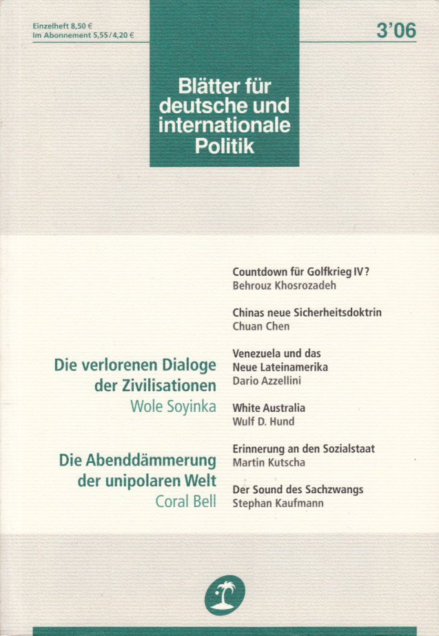 Blätter für deutsche und internationale Politik 3(2006)