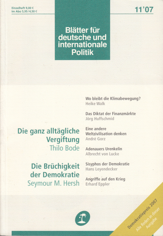 Blätter für deutsche und internationale Politik 11(2007)