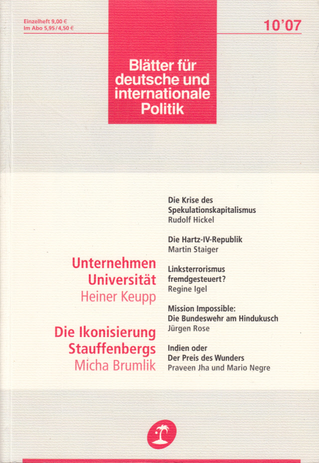 Blätter für deutsche und internationale Politik 10 (2007)