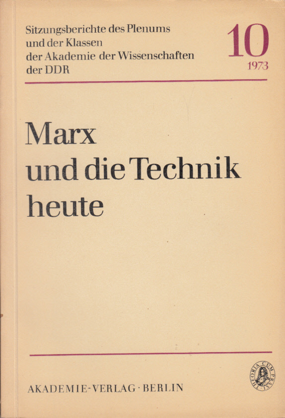 Marx und die Technik heute