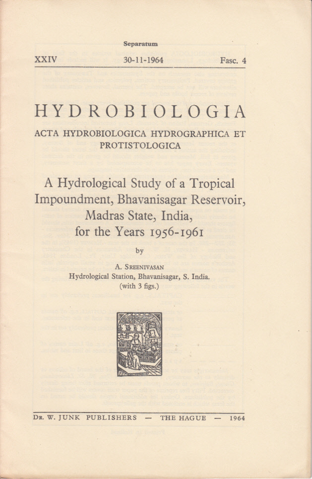 A Hydrological Study of a Tropical Impoundment, Bhavanisagar Reversoir, Madras State, India, for the Years 1956-1961