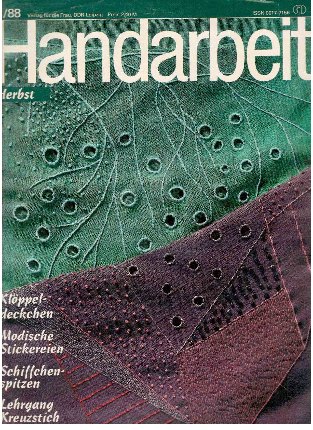 Handarbeit Heft 3(1988) Herbst