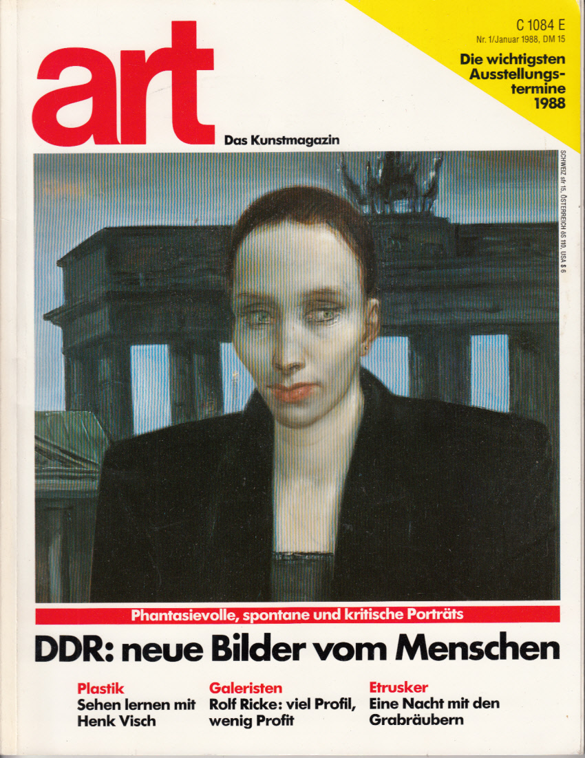 art - Das Kunstmagazin 1988 (Jahrgang ohne Heft 6)