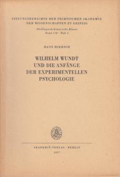 Wilhelm Wundt und die Anfänge der experimentellen Psychologie.