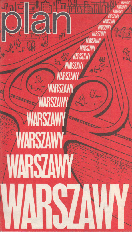 Warszawy Plan Warschau
