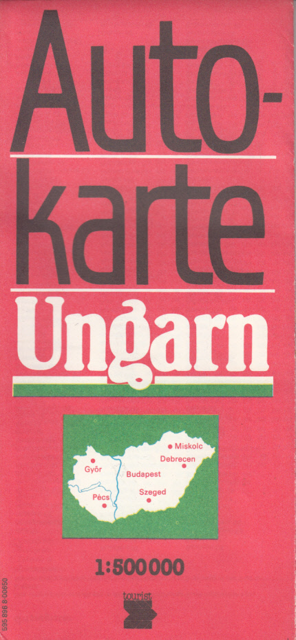 Autokarte Ungarn 1 : 500 000