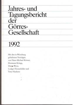 Jahres- und Tagungsbericht der Görres-Gesellschaft 1992.