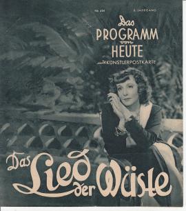 Das Programm von heute Nr 494: Das Lied der Wüste