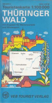 Thüringer Wald 1 : 100 000. Touristenkarte. Mit Angaben für Motortouristik und Wintersport