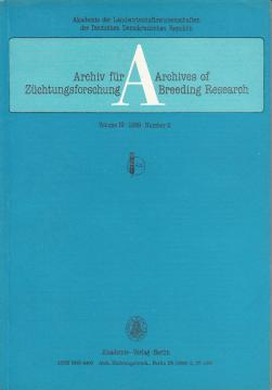 Archiv für Züchtungsforschung - Archives of Breeding Research. Volume 19, Nr. 2 (1989)