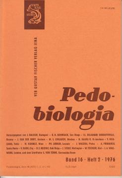 Pedobiologia. Bd. 16, Heft 2, 1976