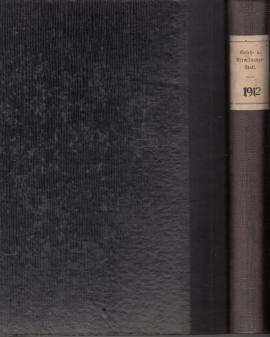Gesetz- und Verordnungsblatt für das Königreich Sachsen vom Jahre 1912.