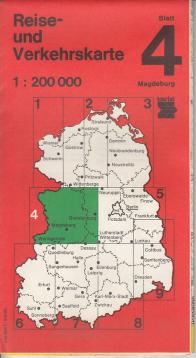 Reise- und Verkehrskarte 1 : 200 000 Blatt 4 Magdeburg
