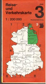Reise- und Verkehrskarte Neubrandenburg Blatt 3