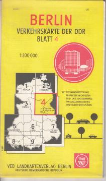 Verkehrskarte der DDR Blatt 4: Berlin
