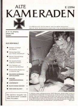 Alte Kameraden. Unabhängige Zeitschrift Deutscher Soldaten. 43. Jhg., Heft 10, 1995