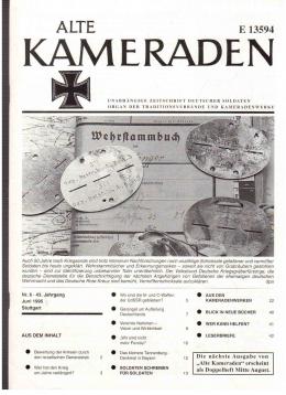 Alte Kameraden. Unabhängige Zeitschrift Deutscher Soldaten. 43. Jhg., Heft 6, 1995