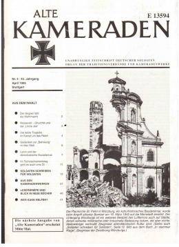 Alte Kameraden. Unabhängige Zeitschrift Deutscher Soldaten. 43. Jhg., Heft 4, 1995