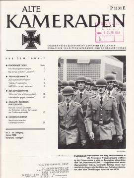 Alte Kameraden. Unabhängige Zeitschrift Deutscher Soldaten. 37. Jhg., Heft 1-12, 1989