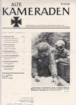 Alte Kameraden. Unabhängige Zeitschrift Deutscher Soldaten. 33. Jhg., Heft 1-12, 1985