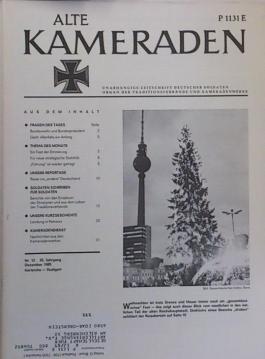 Alte Kameraden. Unabhängige Zeitschrift Deutscher Soldaten. 33. Jhg., Heft 12, 1985