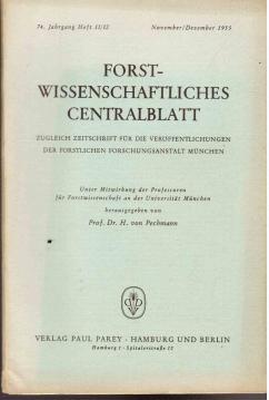 Forstwissenschaftliches Centralblatt, 74. Jhg., Heft 11/12 1955