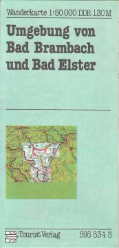 Wanderkarte Umgebung von Bad Brambach und Bad Elster