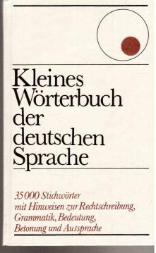 Kleines Wörterbuch der deutschen Sprache