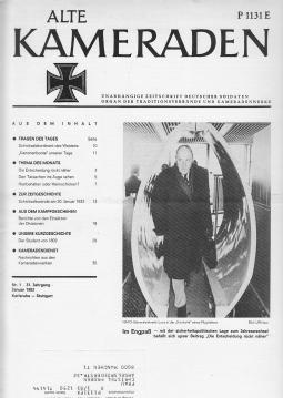 Alte Kameraden. Unabhängige Zeitschrift Deutscher Soldaten. 31. Jhg., Heft 1-10 u. 12, 1983