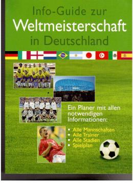 Info-Guide zur Weltmeisterschaft in Deutschland.