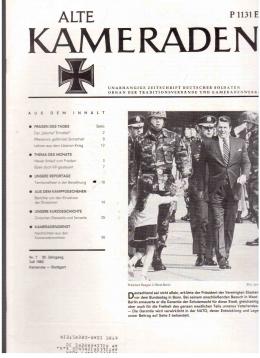 Alte Kameraden. Unabhängige Zeitschrift Deutscher Soldaten. 30. Jhg., Nr. 7, Juli 1982