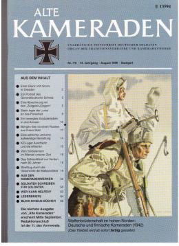 Alte Kameraden. Unabhängige Zeitschrift Deutscher Soldaten. 44. Jhg., Heft 7/8, 1996