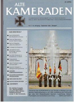Alte Kameraden. Unabhängige Zeitschrift Deutscher Soldaten. 44. Jhg., Heft 9, 1996