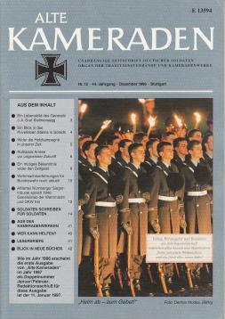 Alte Kameraden. Unabhängige Zeitschrift Deutscher Soldaten. 44. Jhg., Heft 12, 1996